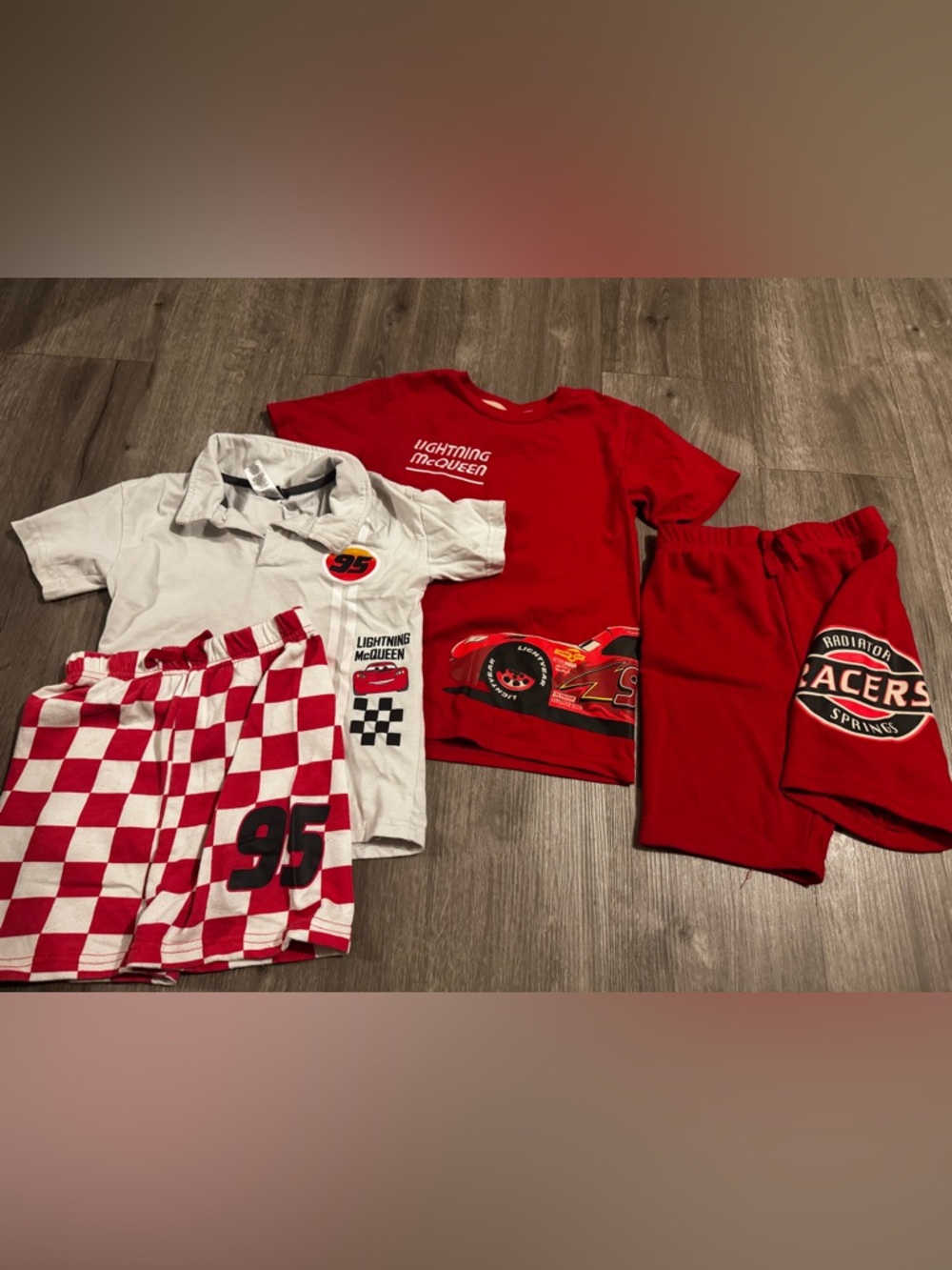 Disney Red Lightning McQueen Racing Tee & Shorts Set